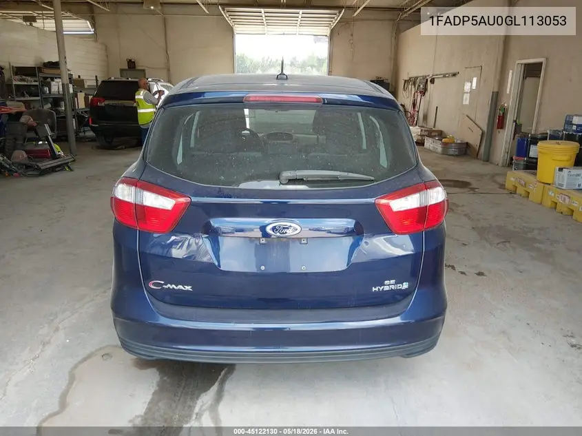 2016 Ford C-Max Hybrid Se VIN: 1FADP5AU0GL113053 Lot: 45122130
