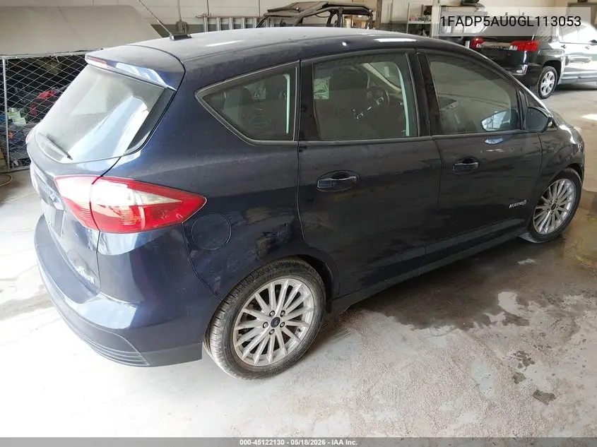 2016 Ford C-Max Hybrid Se VIN: 1FADP5AU0GL113053 Lot: 45122130