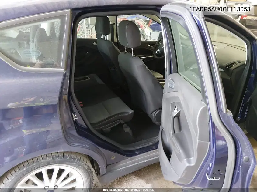 2016 Ford C-Max Hybrid Se VIN: 1FADP5AU0GL113053 Lot: 45122130