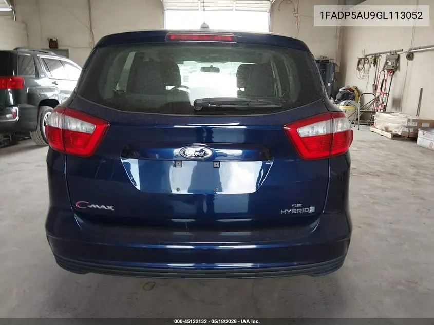 2016 Ford C-Max Hybrid Se VIN: 1FADP5AU9GL113052 Lot: 45122132