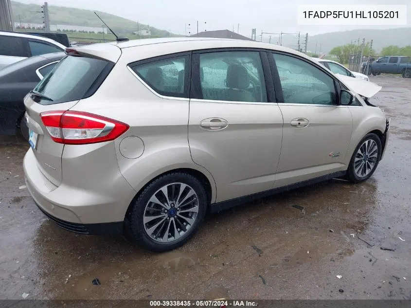 1FADP5FU1HL105201 2017 Ford C-Max Energi Titanium