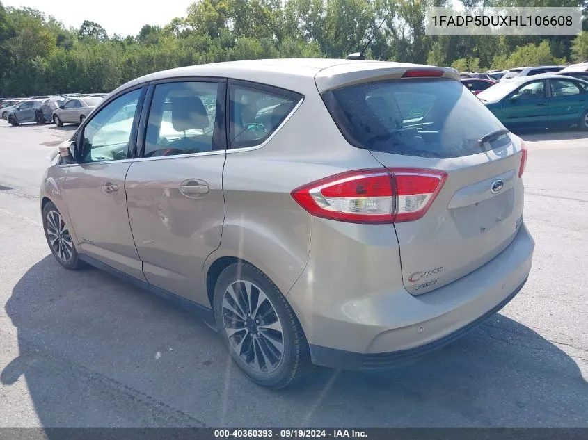 1FADP5DUXHL106608 2017 Ford C-Max Hybrid Titanium