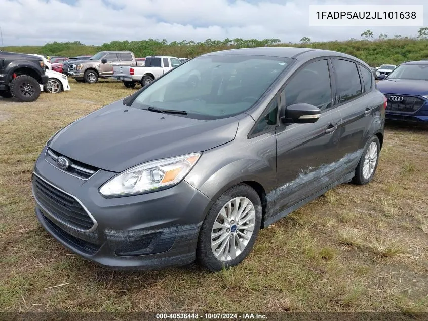 1FADP5AU2JL101638 2018 Ford C-Max Hybrid Se