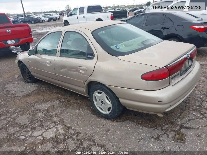 1FAFP6539WK226228 1998 Ford Contour