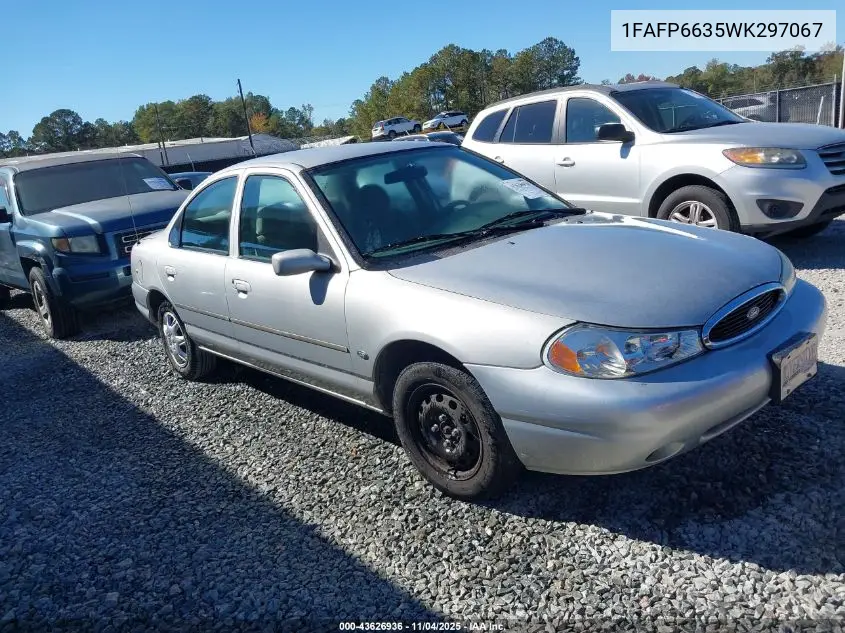 1FAFP6635WK297067 1998 Ford Contour Lx