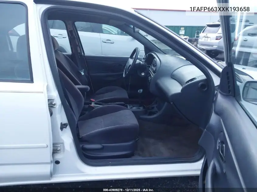 1FAFP663XXK193658 1999 Ford Contour Se