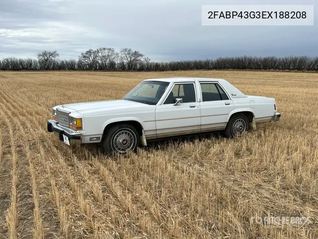 2FABP43G3EX188208 1984 Ford Crown Victoria 1984 Ford Crown Victoria Xlt Automobile