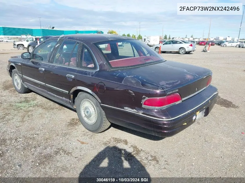 2FACP73W2NX242496 1992 Ford Crown Victoria