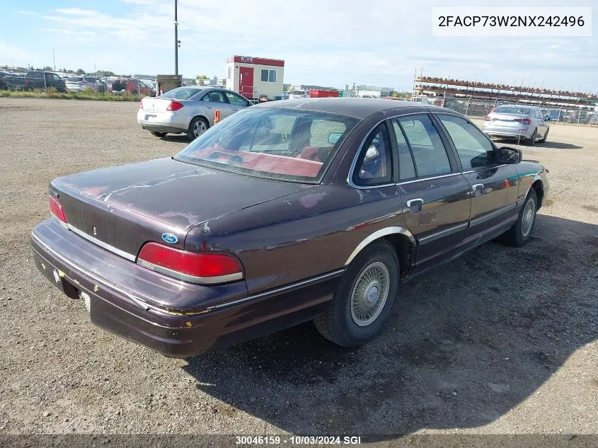 2FACP73W2NX242496 1992 Ford Crown Victoria