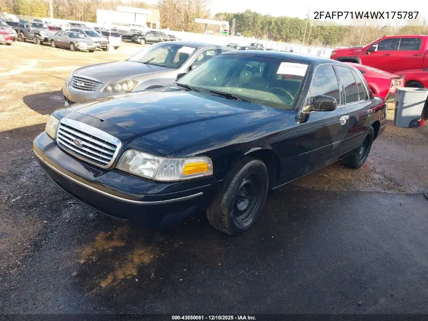 2FAFP71W4WX175787 1998 Ford Crown Victoria Police Interceptor