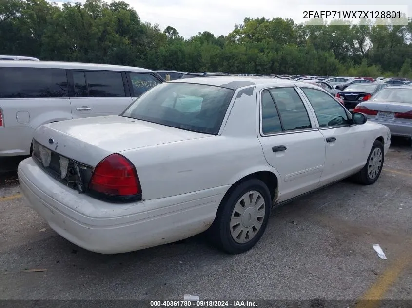 2FAFP71WX7X128801 2007 Ford Crown Victoria Police Interceptor