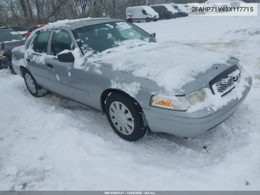 2FAHP71V48X117715 2008 Ford Crown Victoria Police Interceptor