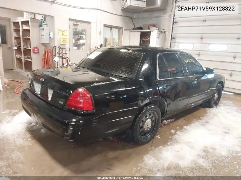 2FAHP71V59X128322 2009 Ford Crown Victoria Police/Police Interceptor