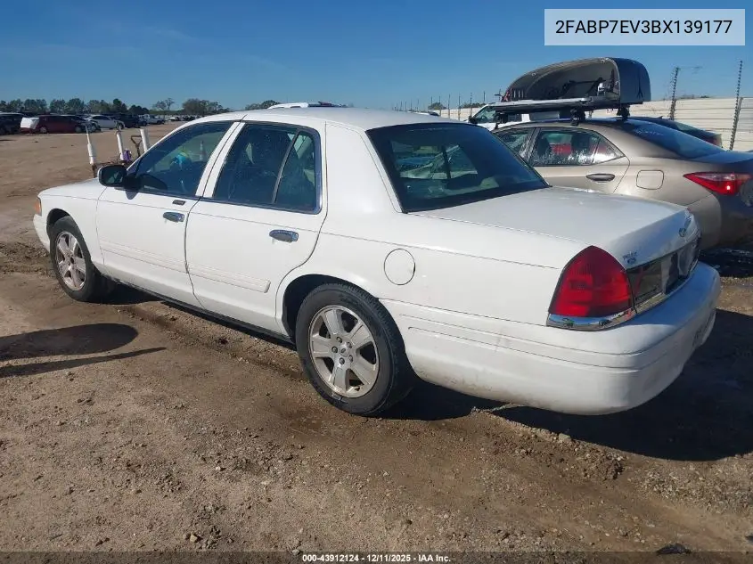 2FABP7EV3BX139177 2011 Ford Crown Victoria Lx
