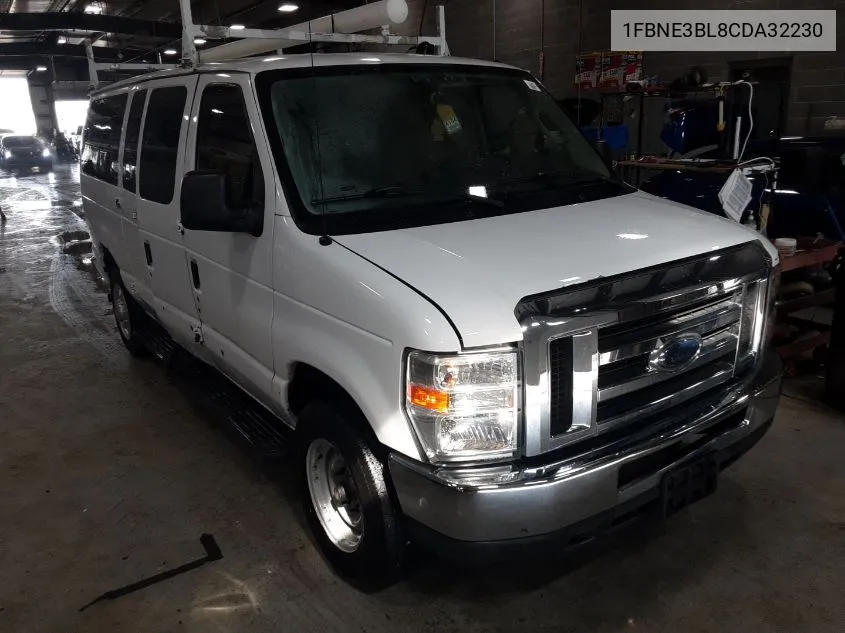 2012 Ford Econoline E350 Super Duty Wagon VIN: 1FBNE3BL8CDA32230 Lot: 40295496