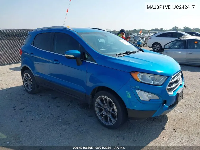 MAJ3P1VE1JC242417 2018 Ford Ecosport Titanium