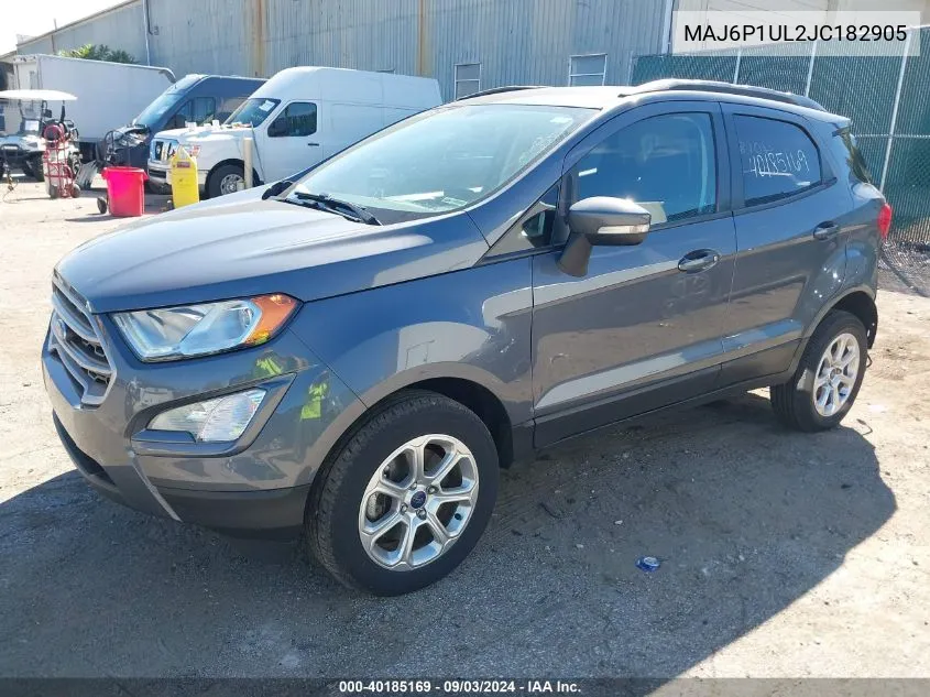 MAJ6P1UL2JC182905 2018 Ford Ecosport Se