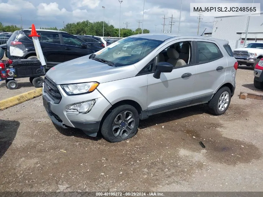 MAJ6P1SL2JC248565 2018 Ford Ecosport S