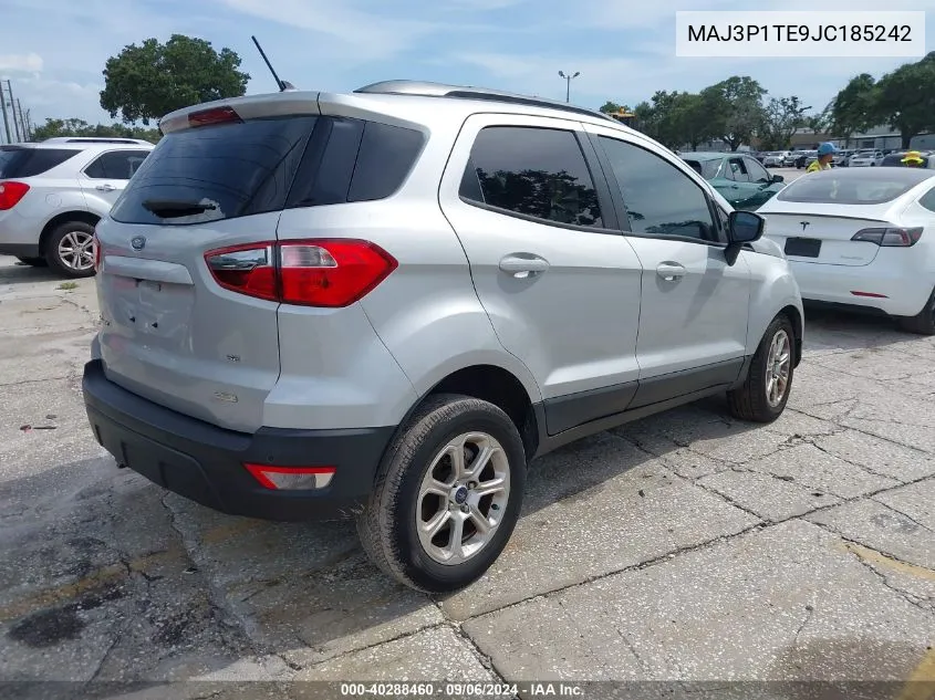 MAJ3P1TE9JC185242 2018 Ford Ecosport Se