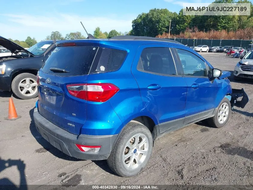 MAJ6P1UL9JC227189 2018 Ford Ecosport Se