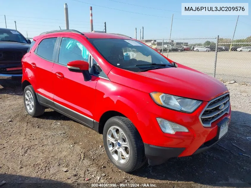 MAJ6P1UL3JC209576 2018 Ford Ecosport Se