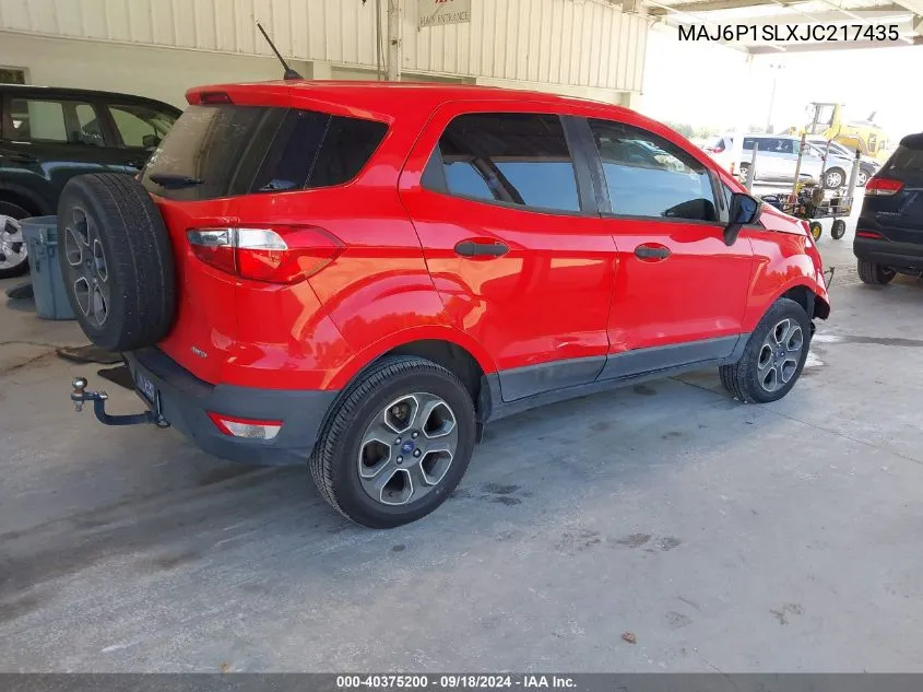 MAJ6P1SLXJC217435 2018 Ford Ecosport S