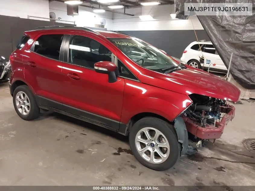 MAJ3P1TE9JC196631 2018 Ford Ecosport Se