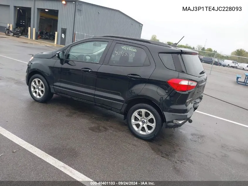 MAJ3P1TE4JC228093 2018 Ford Ecosport Se