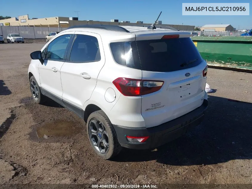 MAJ6P1CL5JC210956 2018 Ford Ecosport Ses