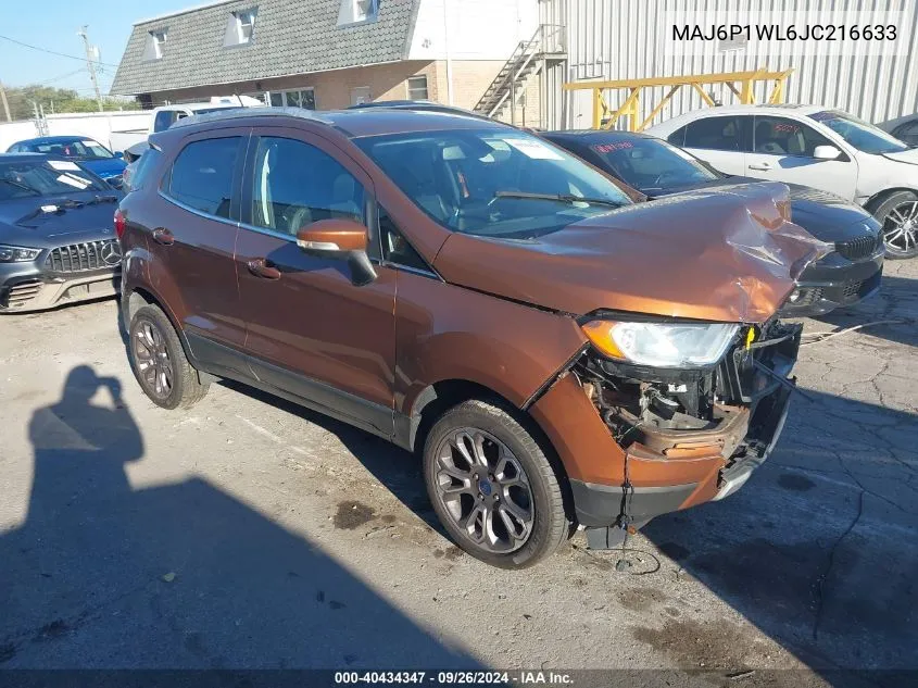 MAJ6P1WL6JC216633 2018 Ford Ecosport Titanium