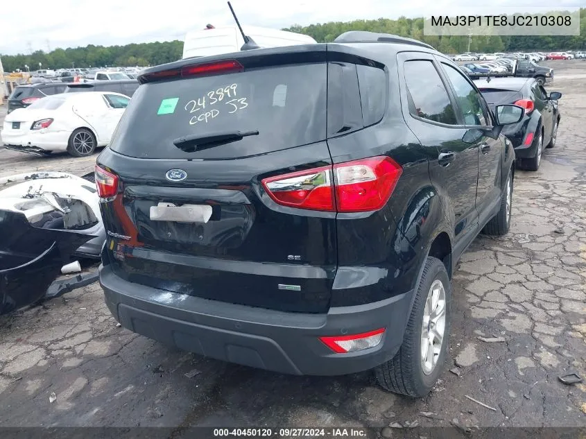 MAJ3P1TE8JC210308 2018 Ford Ecosport Se