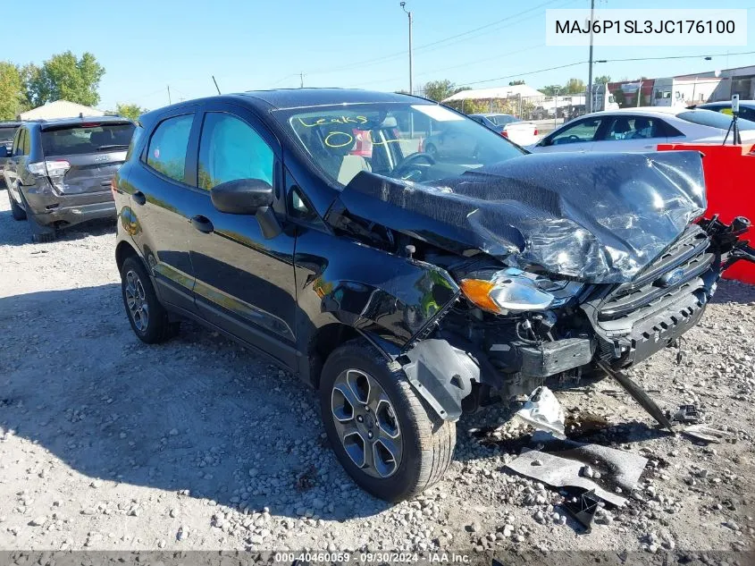 MAJ6P1SL3JC176100 2018 Ford Ecosport S