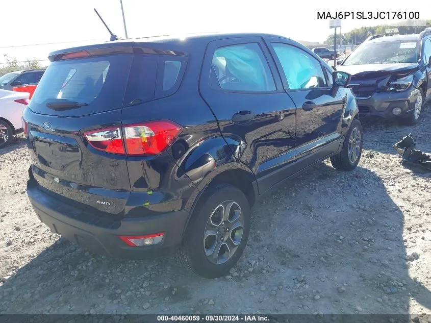 MAJ6P1SL3JC176100 2018 Ford Ecosport S