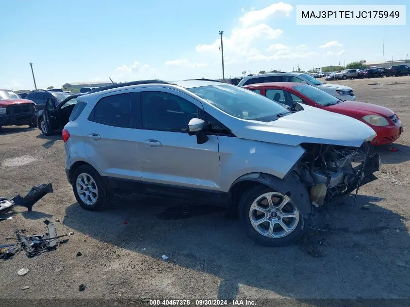 MAJ3P1TE1JC175949 2018 Ford Ecosport Se