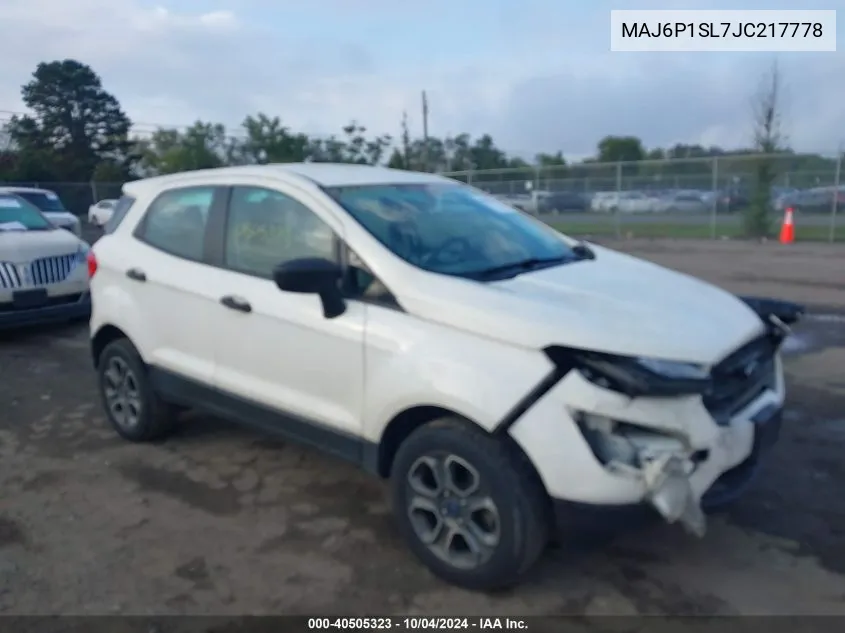 MAJ6P1SL7JC217778 2018 Ford Ecosport S