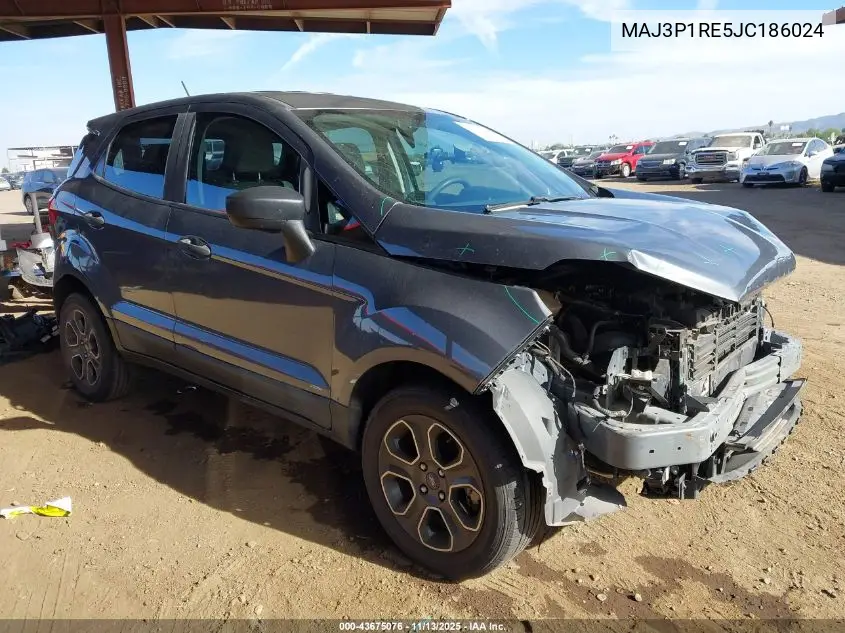MAJ3P1RE5JC186024 2018 Ford Ecosport S