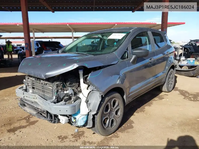 MAJ3P1RE5JC186024 2018 Ford Ecosport S