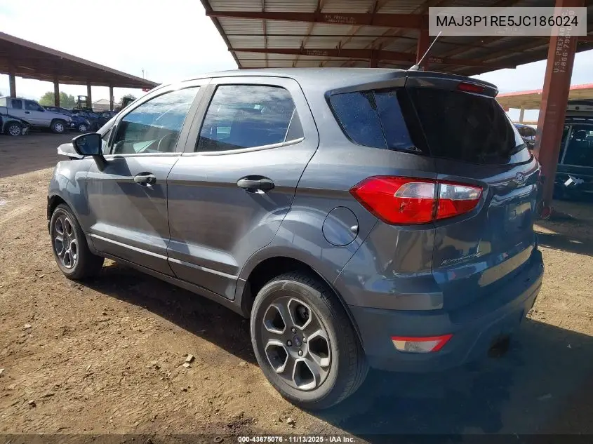 MAJ3P1RE5JC186024 2018 Ford Ecosport S