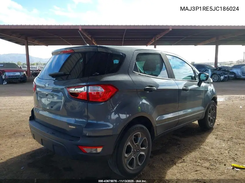 MAJ3P1RE5JC186024 2018 Ford Ecosport S