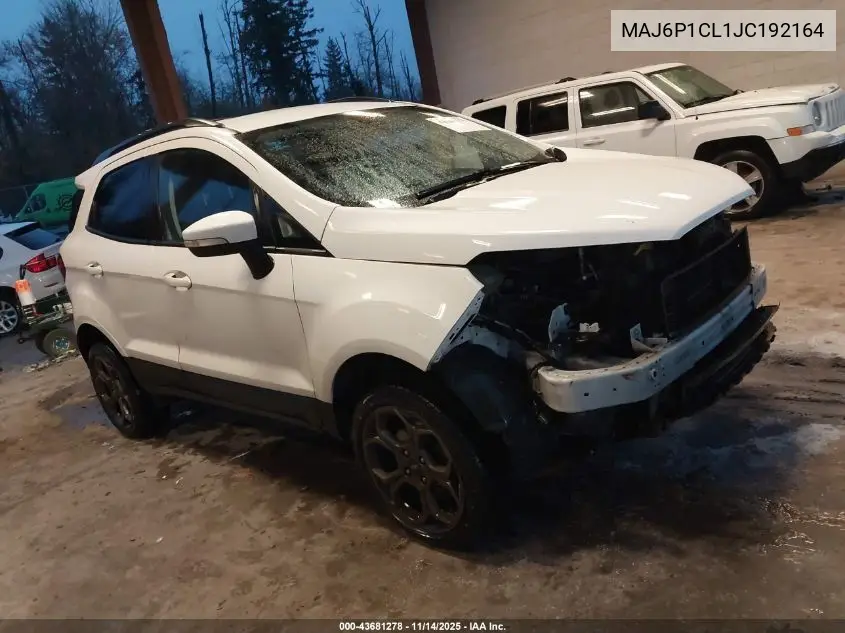 MAJ6P1CL1JC192164 2018 Ford Ecosport Ses