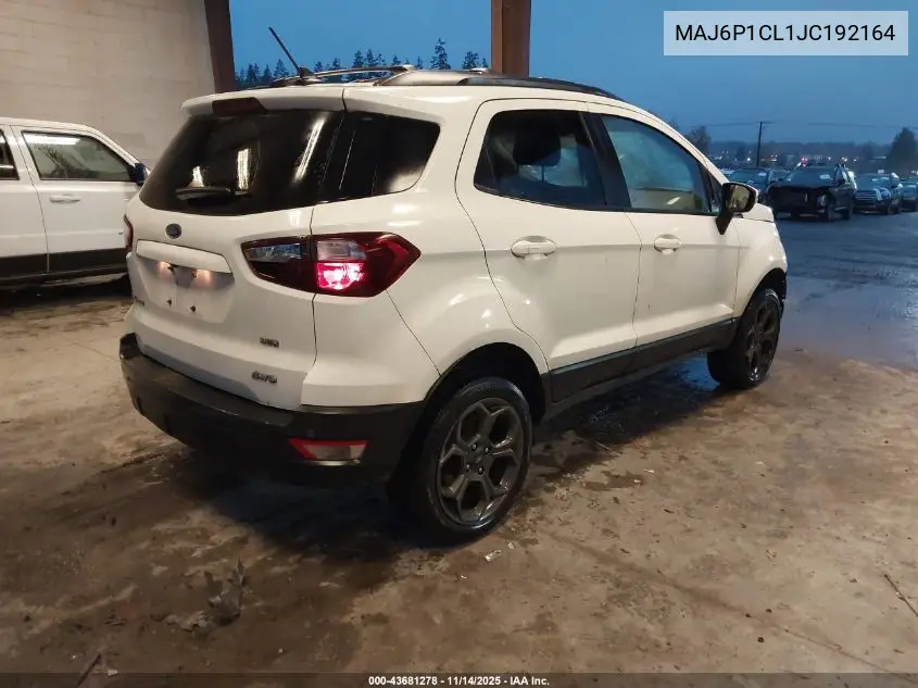 MAJ6P1CL1JC192164 2018 Ford Ecosport Ses