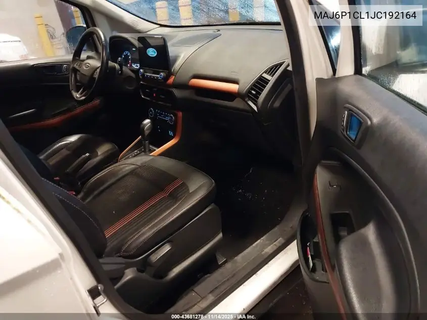 MAJ6P1CL1JC192164 2018 Ford Ecosport Ses