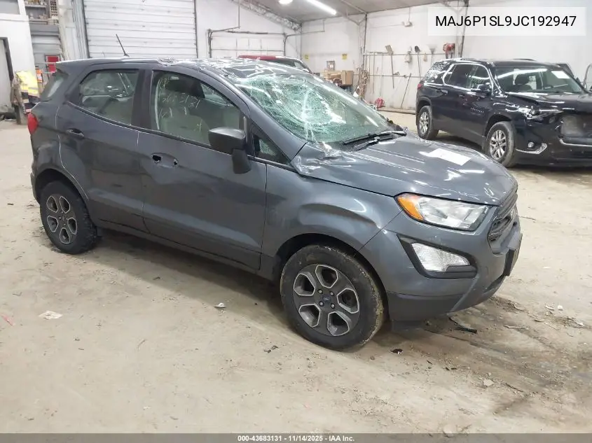 MAJ6P1SL9JC192947 2018 Ford Ecosport S