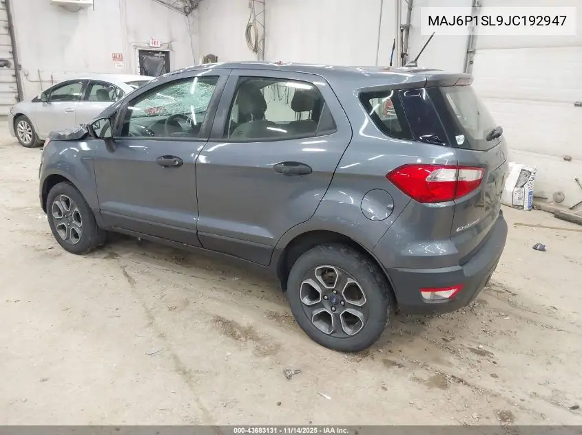 MAJ6P1SL9JC192947 2018 Ford Ecosport S