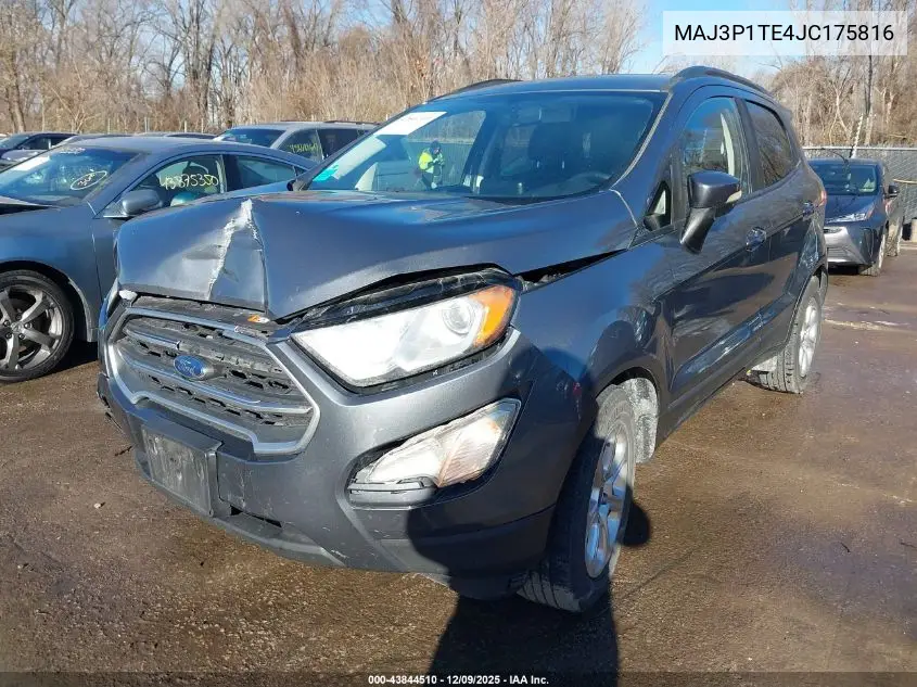 MAJ3P1TE4JC175816 2018 Ford Ecosport Se