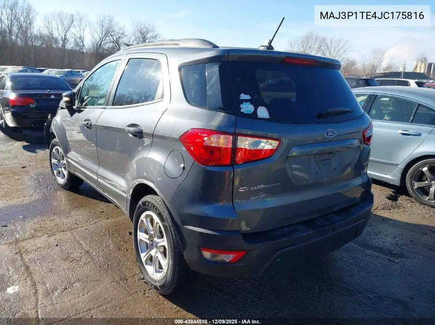 MAJ3P1TE4JC175816 2018 Ford Ecosport Se