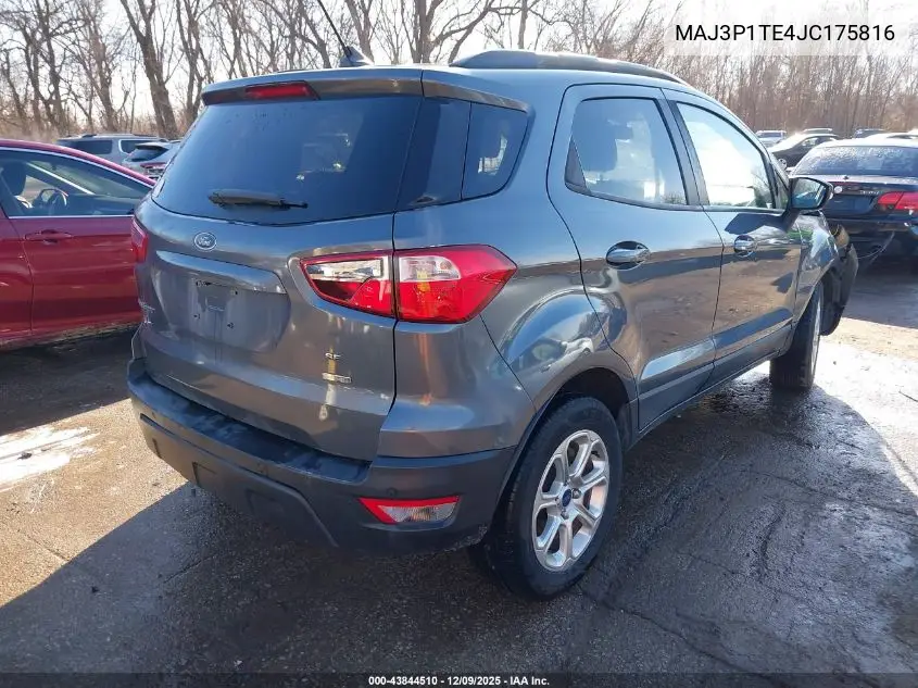 MAJ3P1TE4JC175816 2018 Ford Ecosport Se