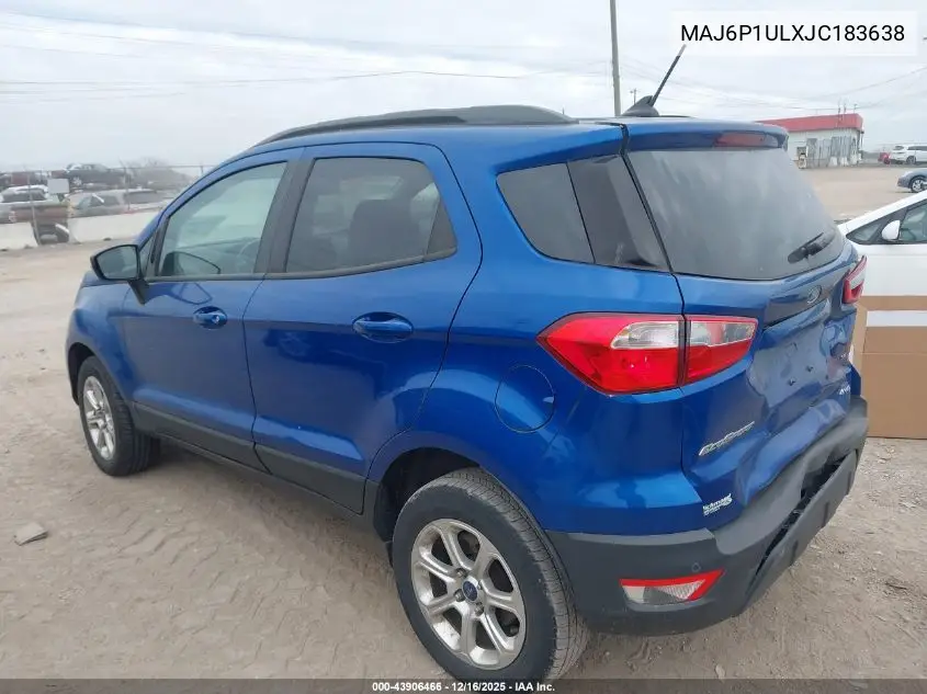 MAJ6P1ULXJC183638 2018 Ford Ecosport Se