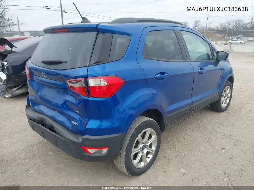 MAJ6P1ULXJC183638 2018 Ford Ecosport Se