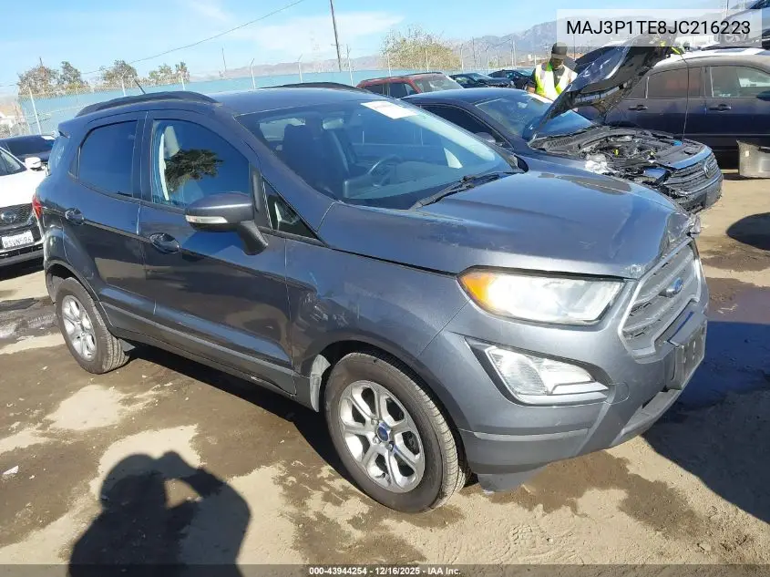 MAJ3P1TE8JC216223 2018 Ford Ecosport Se